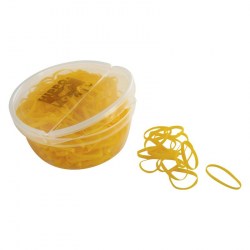 Резинки для гривы силиконовые (коробка), арт.306777-030. Цвет жёлтый.