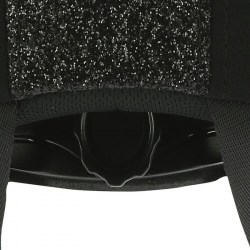 Каска «Choplin AERO» регулируемые размеры, арт.911505-201. Цвет чёрный, с блёстками.